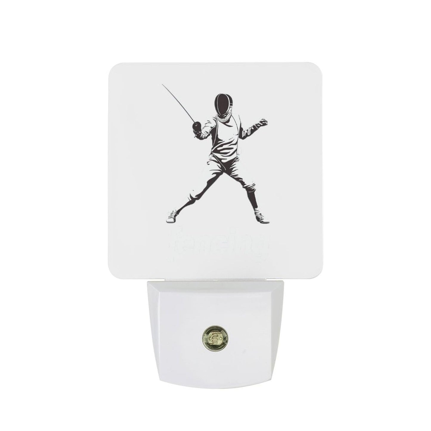 Fencing Funny LED Night Lights Plug Into Wall Smart Lighting for Hallways Kitchen Bedroom