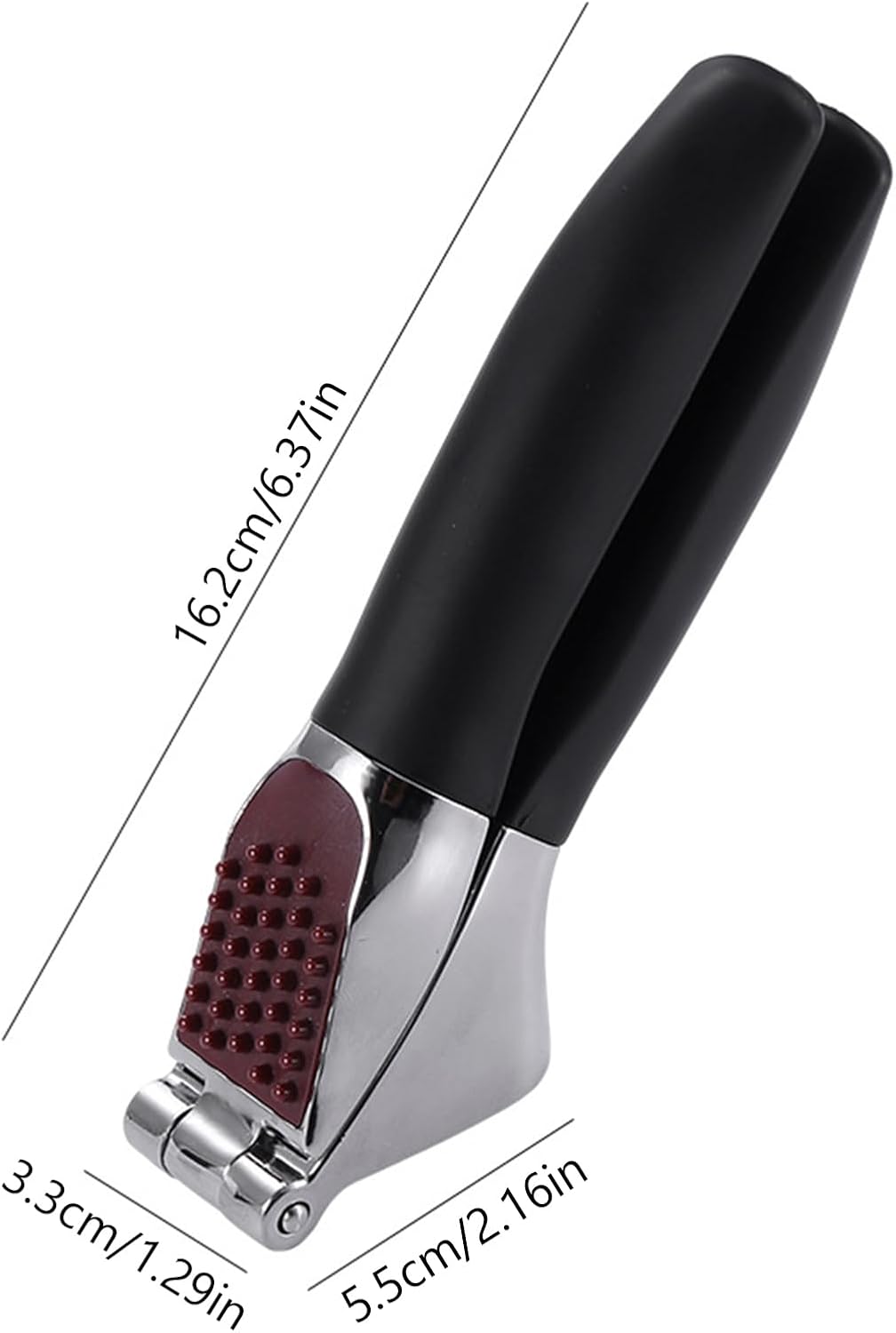 Heavy Duty Garlic Press & Mincer - Sturdy Kitchen Garlic Crusher with Ergonomic Handle, Ginger Presser & Slicer