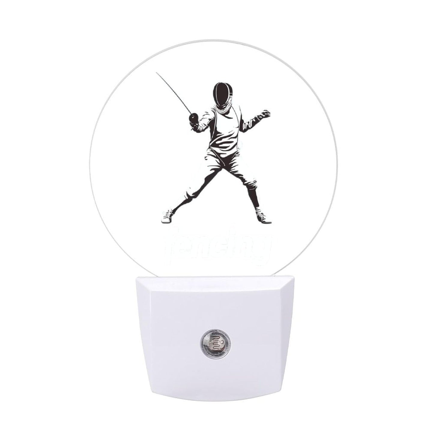 Fencing Funny LED Night Lights Plug Into Wall Smart Lighting for Hallways Kitchen Bedroom